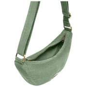 Borsa posteriore Andrea Half Moon Bag - Velluto verde menta