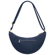 Borsa posteriore Andrea Half Moon Bag - Velluto blu navy