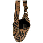 Borsa posteriore Andrea Half Moon Bag - Zebra Cannella Marrone