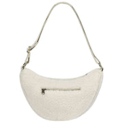 Borsa posteriore Andrea Teddy Half Moon Bag - Bianco artico