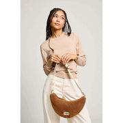 Borsa posteriore Andrea Teddy Half Moon Bag - Marrone