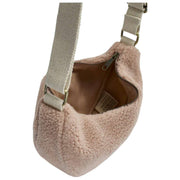 Borsa Hindbag Andrea Teddy Half Moon - Rosa cipria