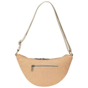 Borsa posteriore Andrea in tessuto a mezzaluna - Rosso corallo