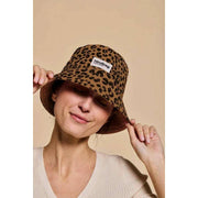 Cappello da pescatore Hindbag Bob - Leopardo Marrone Cannella