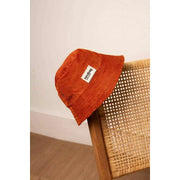 Cappello da pescatore Hindbag Bob - Velluto arancione mattone