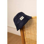 Cappello da pescatore Hindbag Bob - Velluto blu navy