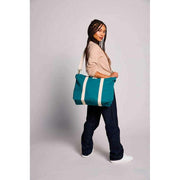 Borsa tote piccola Cesar Hindbag - Blu pavone