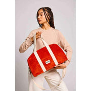 Borsa da bowling Hindbag Charlie - Velluto mattone arancione