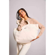 Borsa tote Hindbag Claude Teddy - Bianco artico