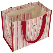 Borsa tote Hindbag Claude - strisce rosse/rosa