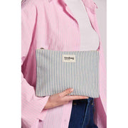 Marsupio Hindbag Ema medio con cerniera - strisce blu