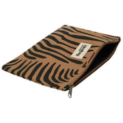 Custodia media con cerniera Hindbag Ema - Zebra Cannella Marrone