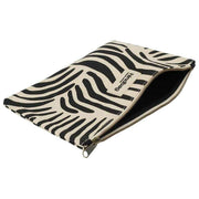 Custodia media con cerniera Hindbag Ema - Crema zebrata