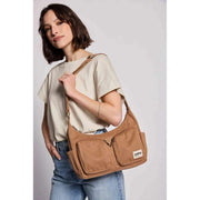 Borsa a tracolla multitasca Hindbag Emile - Marrone cannella