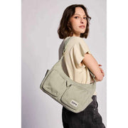 Borsa a tracolla multitasche Hindbag Emile - verde argilla