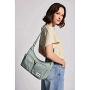 Borsa a tracolla multitasche Hindbag Emile - verde salvia