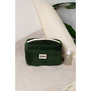 Borsa da toilette Gaspard Hindbag - Velluto verde pino