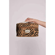 Borsa da toilette Gaspard Hindbag - Zebra Cannella Marrone
