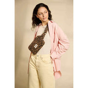 Marsupio rettangolare Harry Hindbag - Leopardo Cannella Marrone