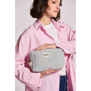 Borsa da toilette Hindbag Leon - strisce blu