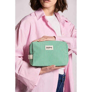 Borsa da toilette Hindbag Leon - strisce verdi