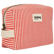 Borsa da toilette Hindbag Leon - strisce rosse