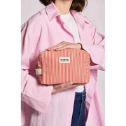 Borsa da toilette Hindbag Leon - strisce rosse