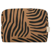 Borsa da toilette Hindbag Leon - Zebra Cannella Marrone