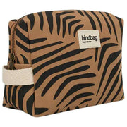 Borsa da toilette Hindbag Leon - Zebra Cannella Marrone