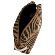 Borsa da toilette Hindbag Leon - Zebra Cannella Marrone