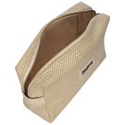 Borsa da toilette in tessuto Hindbag Leon - Beige nudo