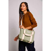 Borsa a tracolla Hindbag Louise Square - verde argilla