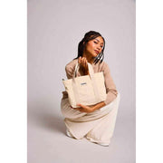Borsa a tracolla Hindbag Louise Square - Velluto beige