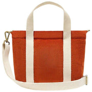 Borsa a tracolla Hindbag Louise Square - Velluto mattone arancione