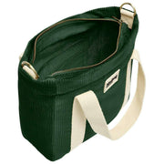 Borsa a tracolla Hindbag Louise Square - Velluto verde pino