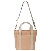 Borsa a tracolla in tessuto Hindbag Louise Square - rosa corallo