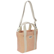Borsa a tracolla in tessuto Hindbag Louise Square - rosa corallo