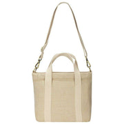 Borsa a tracolla in tessuto Hindbag Louise Square - Beige nudo