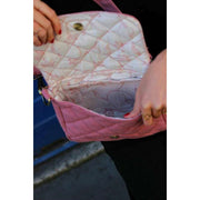 Borsa a tracolla trapuntata Hindbag Margault - rosa cipria