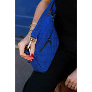 Borsa a tracolla trapuntata Hindbag Margault - blu elettrico