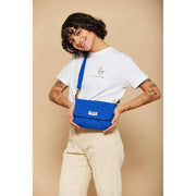 Borsa a tracolla trapuntata Hindbag Margault - blu elettrico