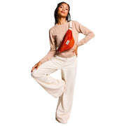 Marsupio Hindbag Olivia - Velluto mattone arancione