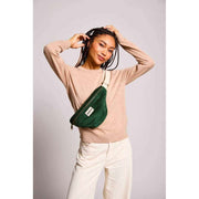 Marsupio Olivia Hindbag - Velluto verde pino
