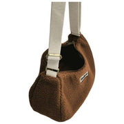 Borsa a tracolla grande Teddy Hindbag Rosa - Marrone