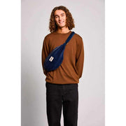 Marsupio grande Hindbag Sasha - Velluto blu navy