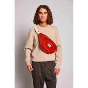 Marsupio Hindbag Sofia XL - Velluto mattone arancione