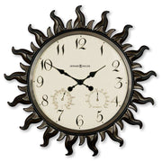 Howard Miller Sunburst Wall Clock - Brass Bronze