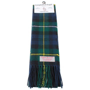 Sciarpa in lana d'agnello Ingles Buchan Campbell Of Argyll - Verde/Blu/Giallo