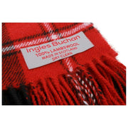 Sciarpa in lana d'agnello Ingles Buchan Cunningham - Rosso/Nero/Bianco
