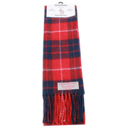 Sciarpa in lana d'agnello Ingles Buchan Hamilton - Rosso/Blu/Bianco